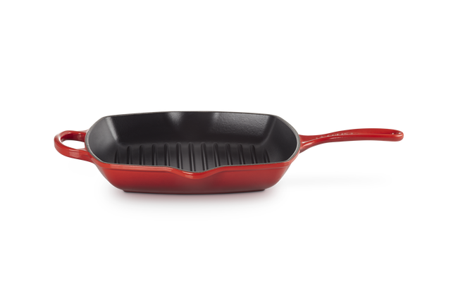 Le Creuset S Square Skillet Grill In Cerise