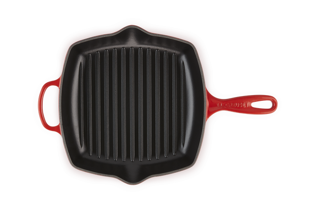 Le Creuset S Square Skillet Grill In Cerise