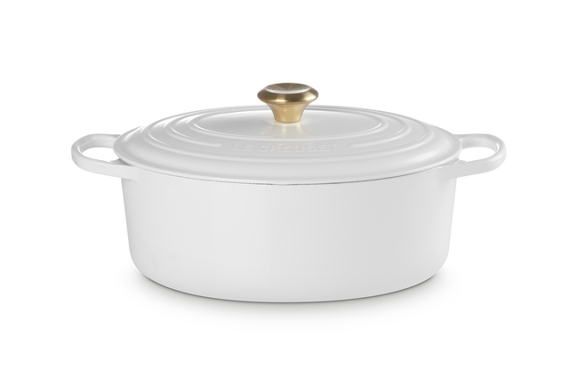Le Creuset Oval Casserole In White