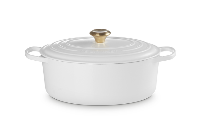 Le Creuset Oval Casserole In White
