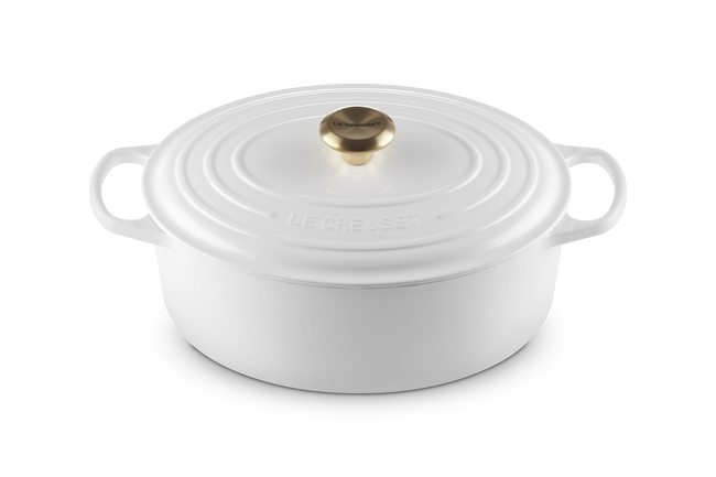 Le Creuset Oval Casserole In White