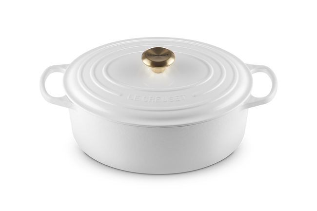 Le Creuset Oval Casserole In White