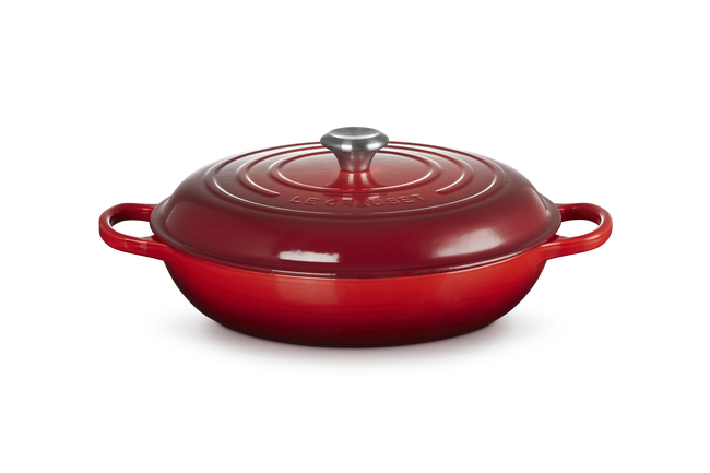 Le Creuset Signature Shallow Casserole 26Cm  Cerise