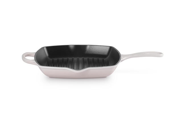 Le Creuset Signature Square Skillet Grill 26Cm Shell Pink
