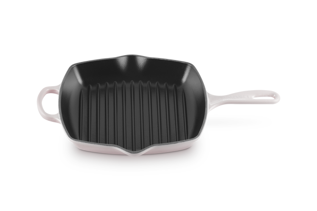 Le Creuset Signature Square Skillet Grill 26Cm Shell Pink