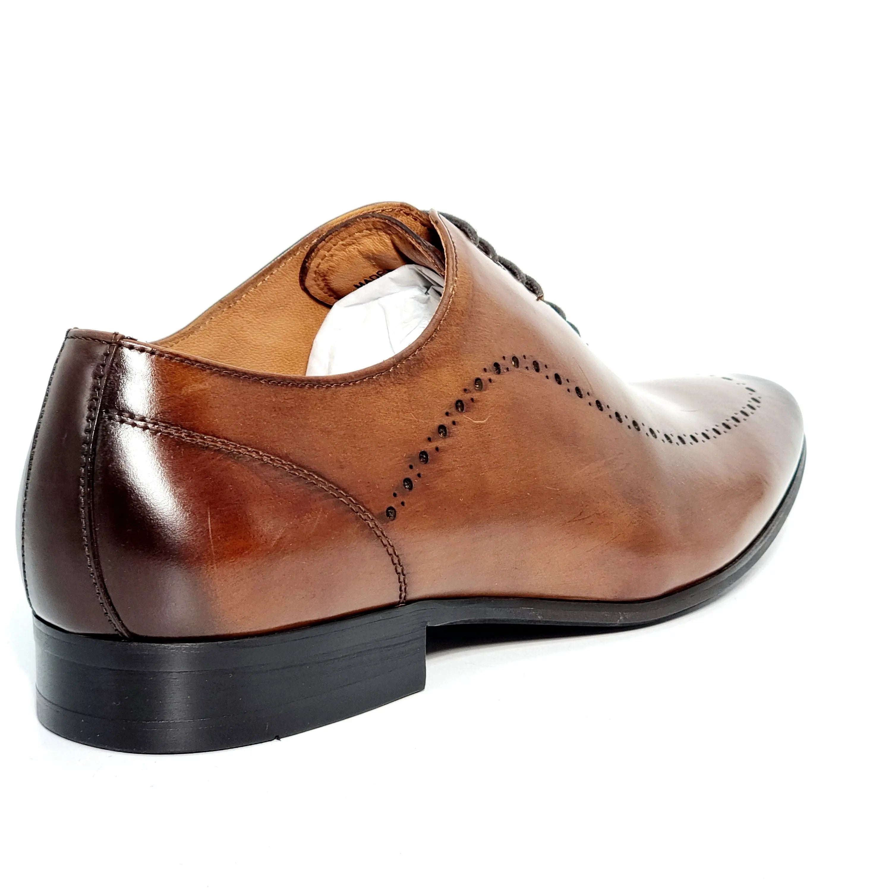 Florsheim Mens Trojan Ii Leather Shoes Teak Shoes