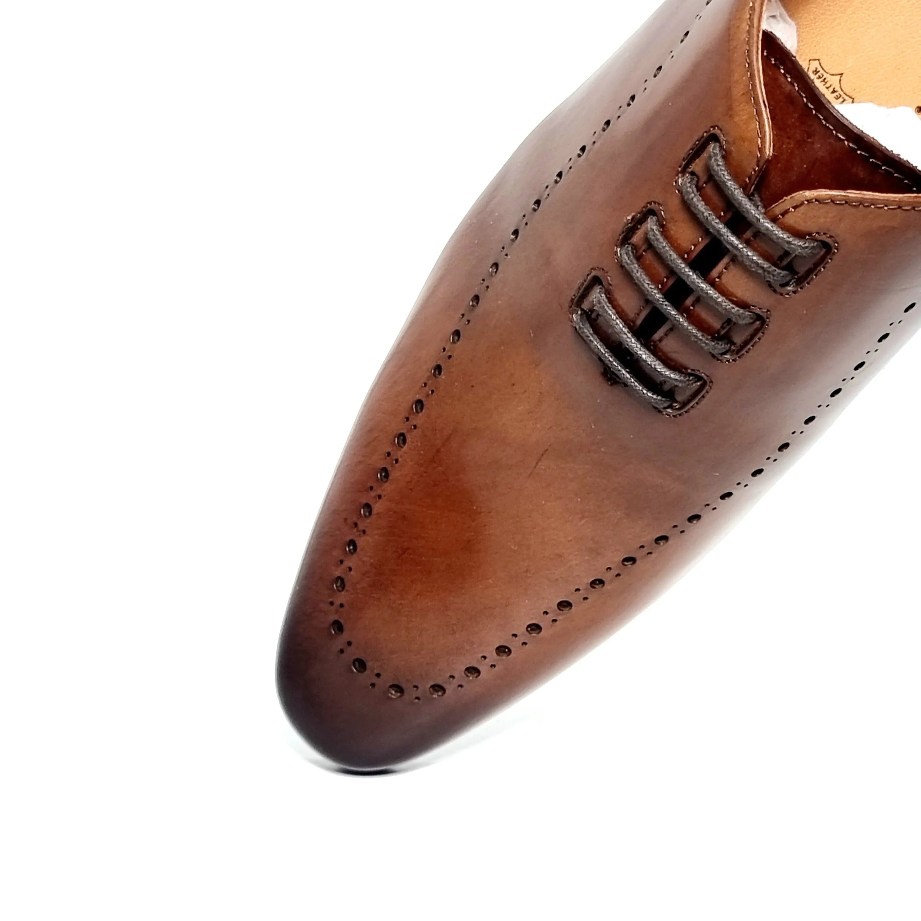 Florsheim Mens Trojan Ii Leather Shoes Teak Shoes