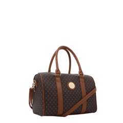 Pierre Cardin Guliana Core Logo Bowling Bag In Brown