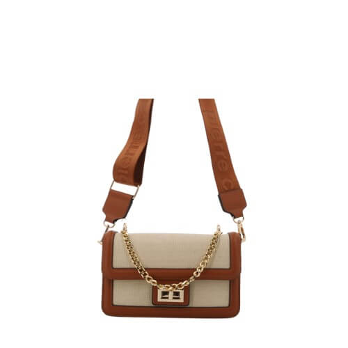 Pierre Cardin Freya Crossbody Bag Cream Tan