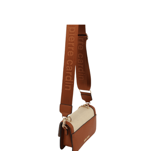 Pierre Cardin Freya Crossbody Bag Cream Tan