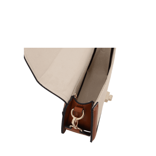 Pierre Cardin Freya Crossbody Bag Cream Tan