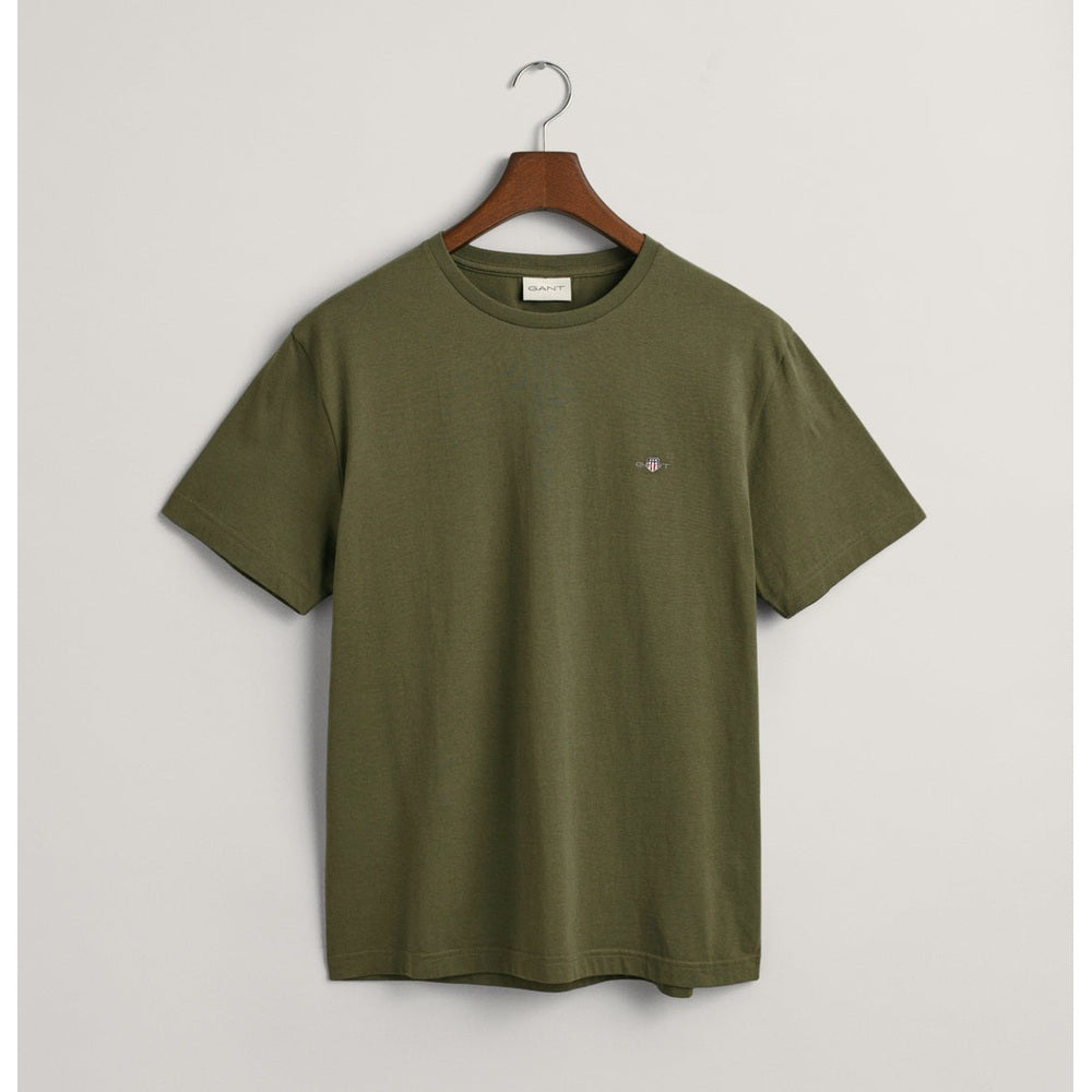 Gant Mens Reg Shield T-Shirt In Green