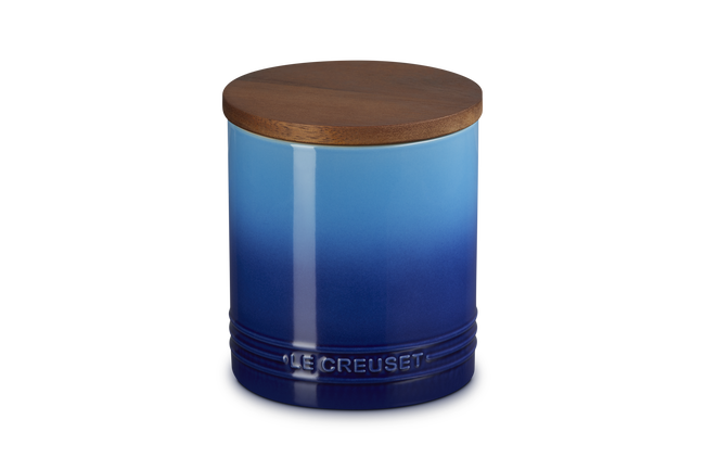Le Creuset Signature Canister With Lid In Azure Blue