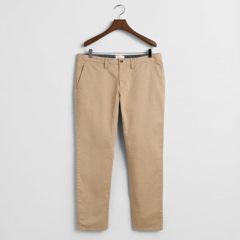 Gant Slim Twill Chino In Khaki