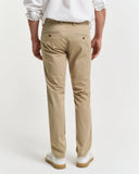 Gant Slim Twill Chino In Khaki