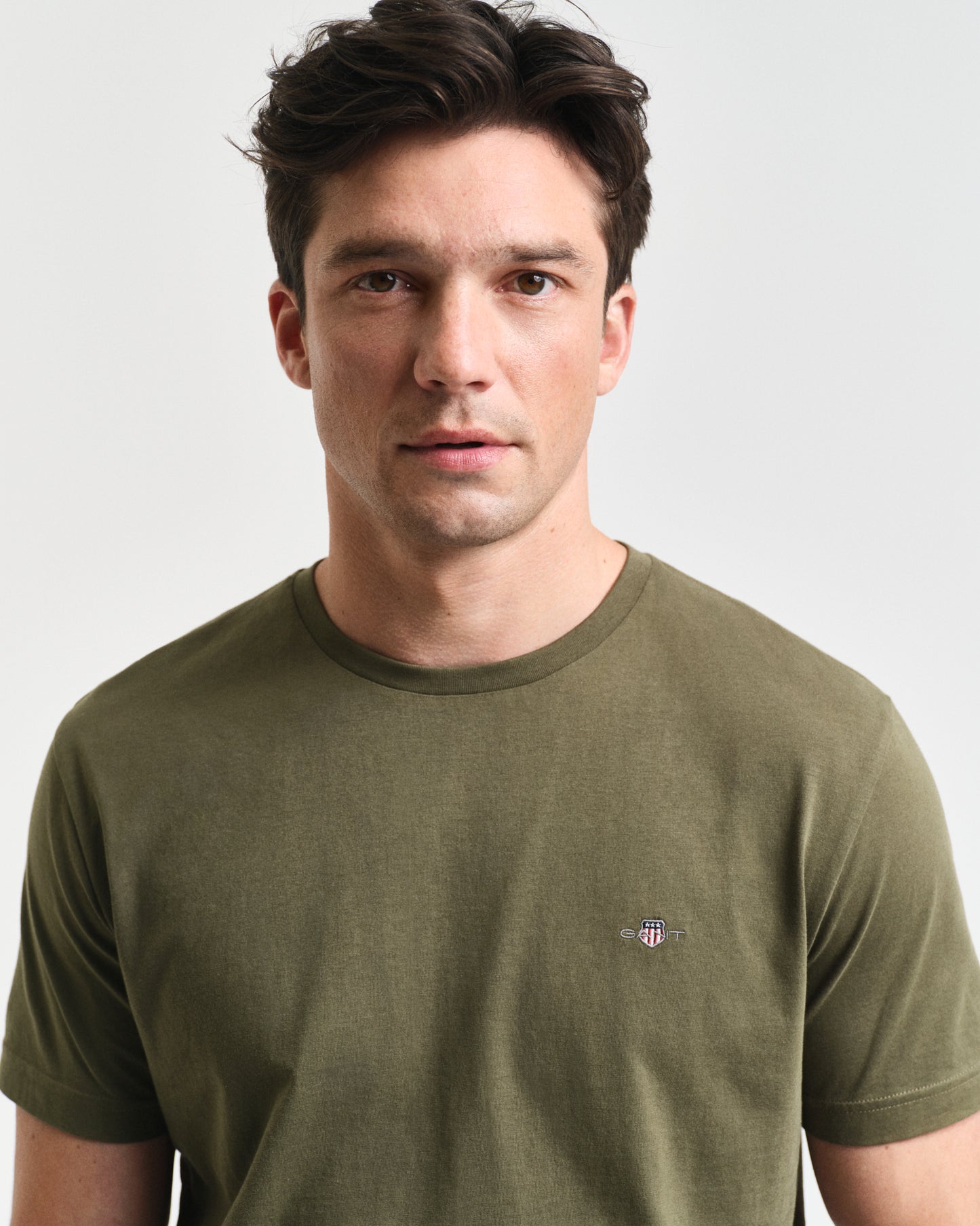 Gant Regular Shield Short Sleeve T-Shirt In Green
