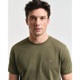 Gant Mens Reg Shield T-Shirt In Green