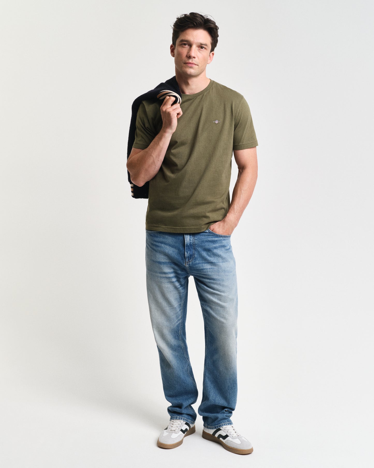 Gant Regular Shield Short Sleeve T-Shirt In Green