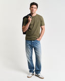 Gant Regular Shield Short Sleeve T-Shirt In Green