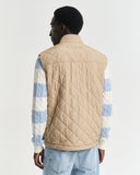 Gant Mens Quilted Body Warmer In  Beige