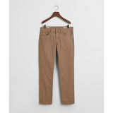 Gant Mens Regular Desert Jeans In Brown