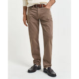 Gant Mens Regular Desert Jeans In Brown