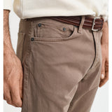 Gant Mens Regular Desert Jeans In Brown