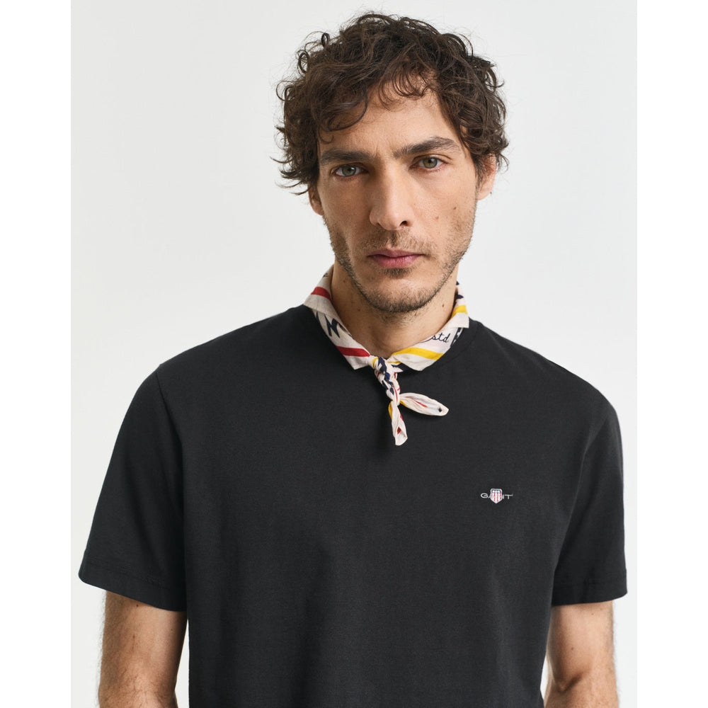 Gant Mens Reg Shield T-Shirt In Black