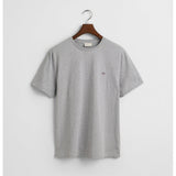 Gant Mens Regular Shield T-Shirt In Grey