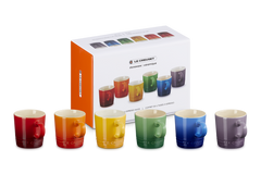 Le Creuset X6 Espresso Mugs in Rainbow