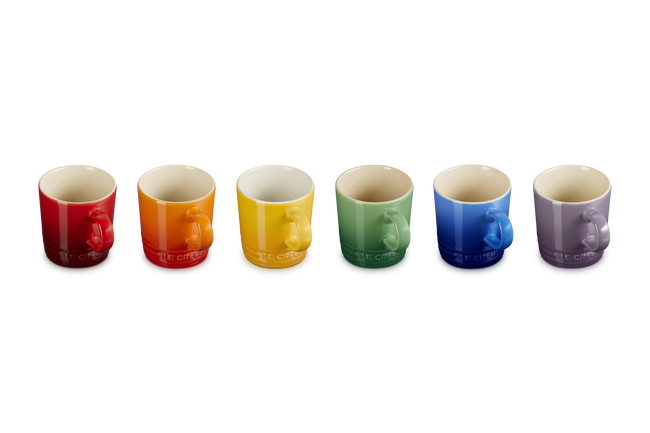 Le Creuset X6 Espresso Mugs in Rainbow