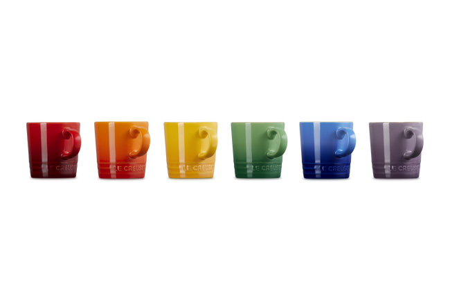 Le Creuset X6 Espresso Mugs in Rainbow