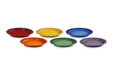 Le Creuset Rainbow Set of 6 27cm Dinner Plates