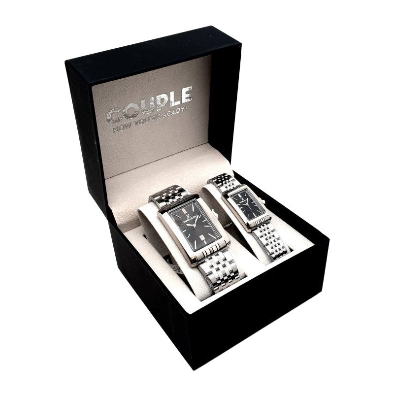 Daniel Klein His & Hers Watches In Silver