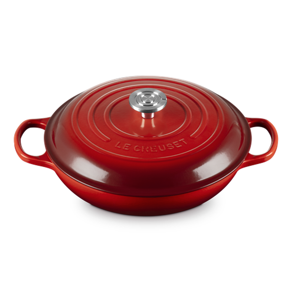 Le Creuset S Shallow Casserole In Cerise