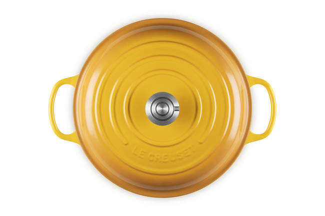 Le Creuset Cast Iron Signature Round Casserole In Nectar