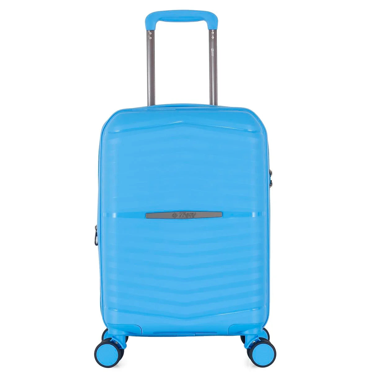 Travel Mate Zipper Pp Trolley Case Cyan
