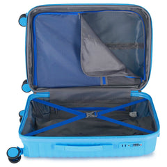Travel Mate Zipper Pp Trolley Case Cyan