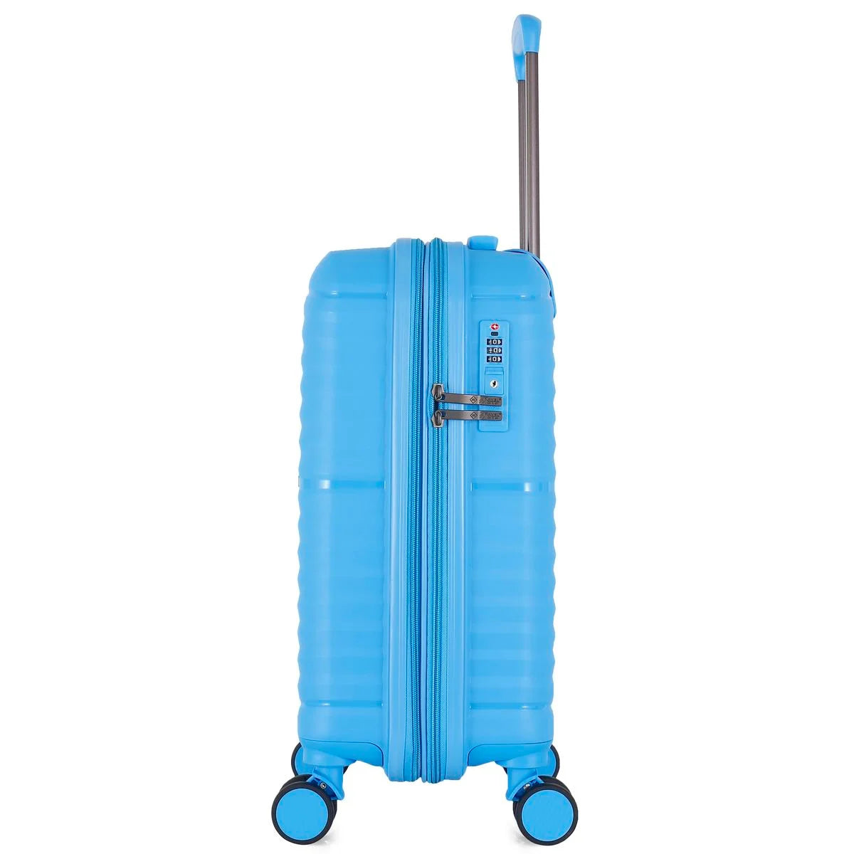Travel Mate Zipper Pp Trolley Case L-349 In Cyan