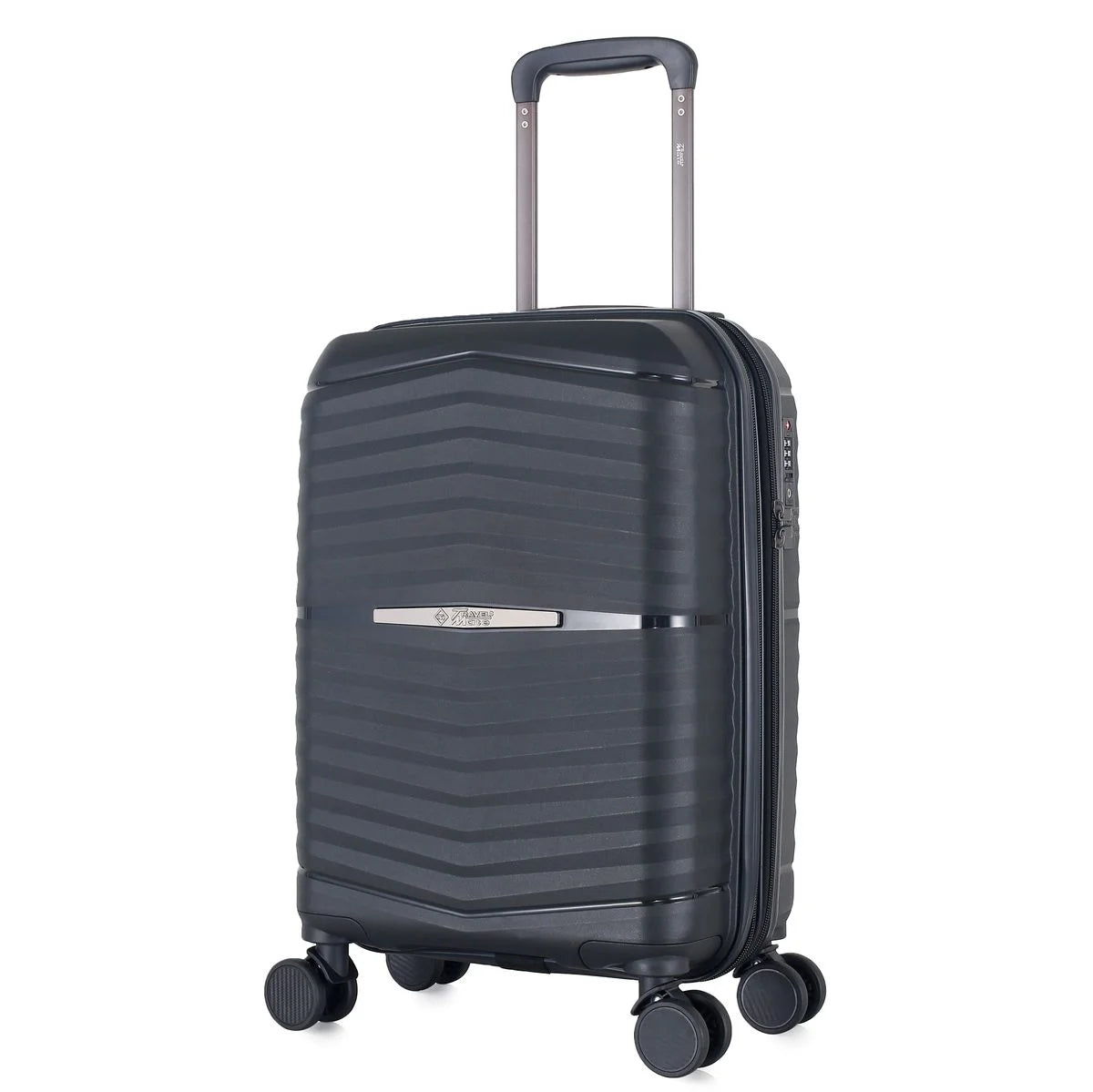 Travel Mate Zipper Pp Trolley Case L-349 Black