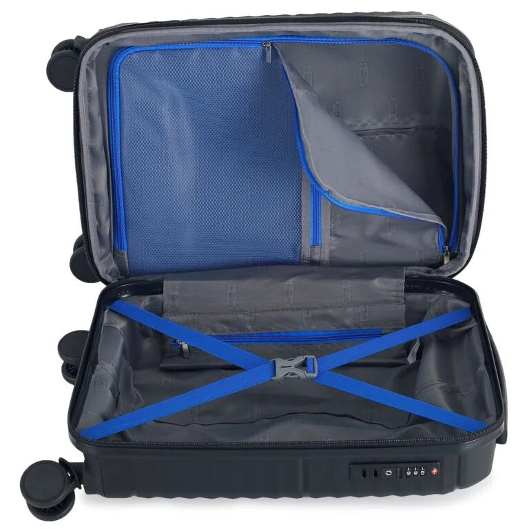Travel Mate Zipper Pp Trolley Case L-349 Black