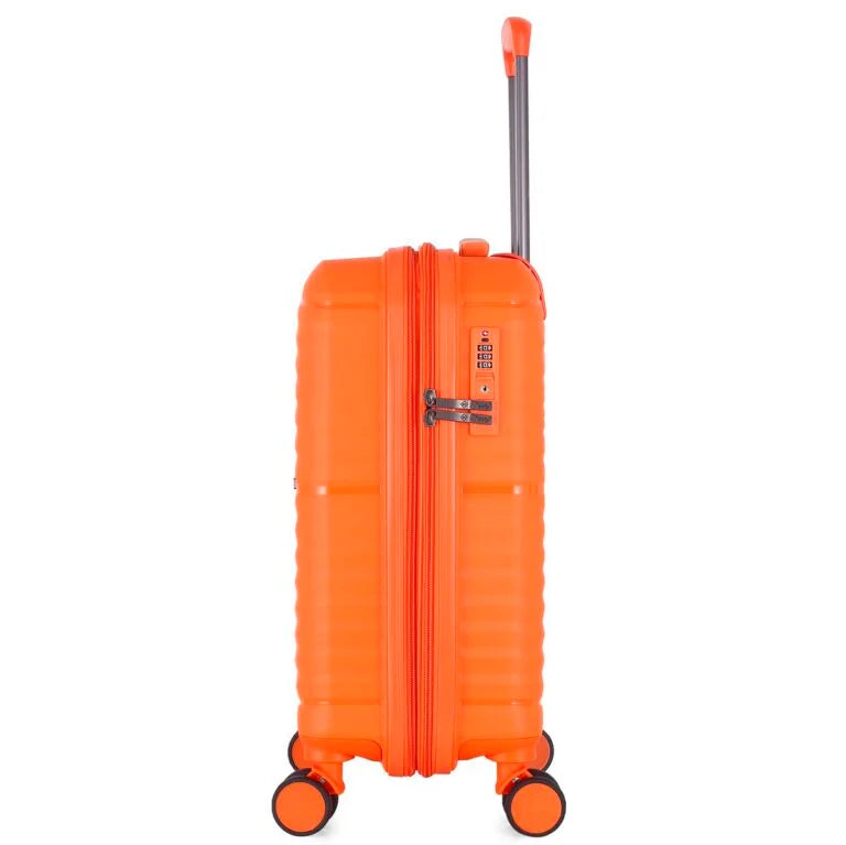 Travel Mate Zipper Pp Trolley Case L-349 In Orange