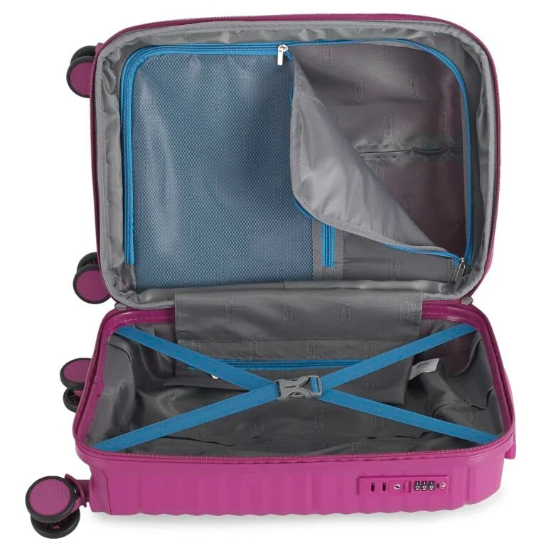 Travel Mate Zipper Pp Trolley Case L-349 Pink
