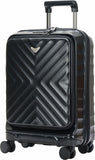Travel Mate Polycarb Zipper Luggage In Black