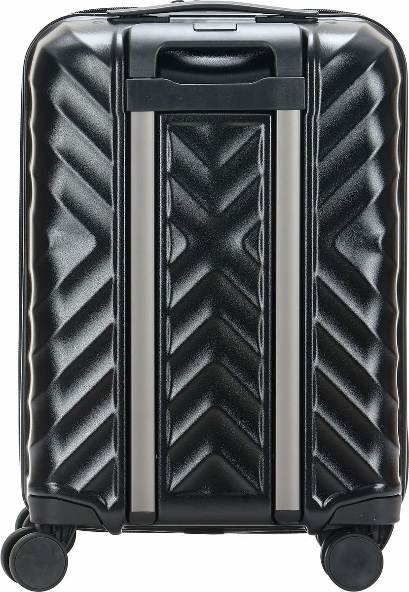 Travel Mate Polycarb Zipper Luggage In Black