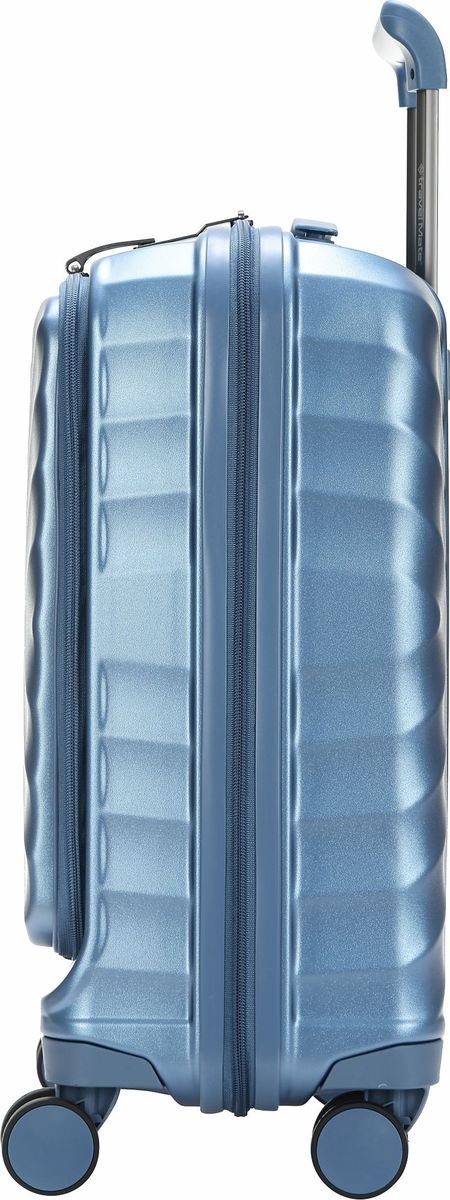 Travel Mate Polycarb Zipper Luggage In Blue