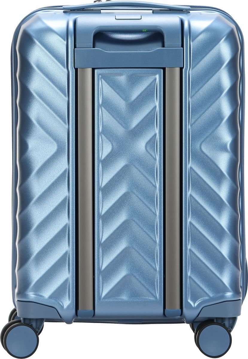Travel Mate Polycarb Zipper Luggage In Blue