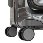 Travel Mate Polycarb Zipper Luggage In Grey