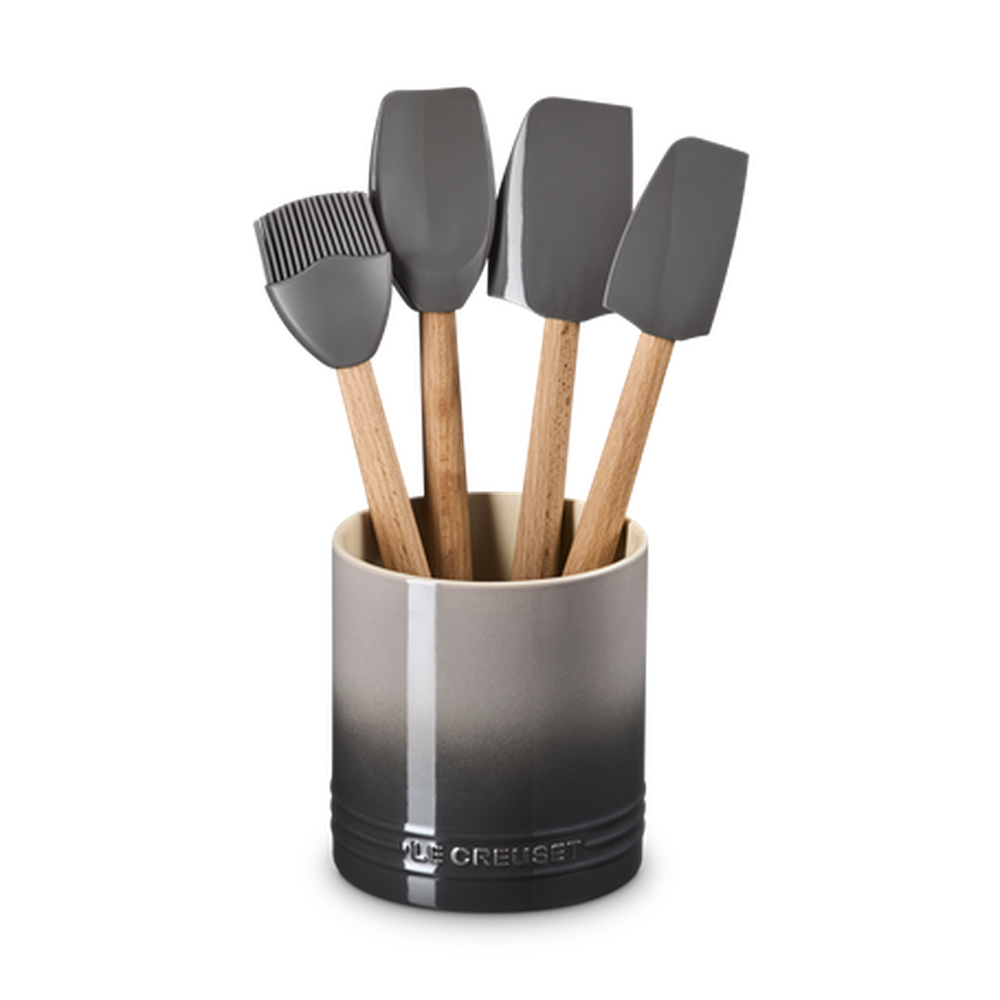 Le Creuset 5 Piece  Utensil Set In Flint