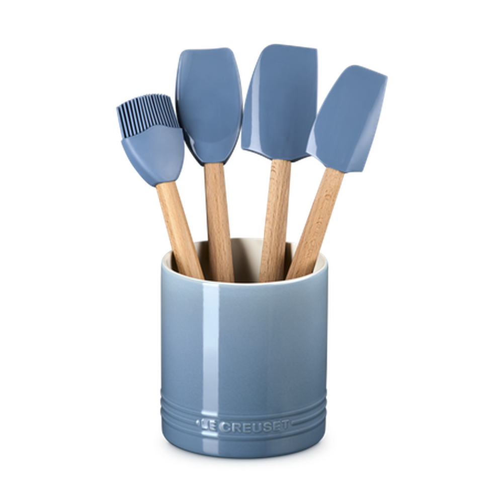 Le Creuset 5 Piece  Utensil Set In Chambry